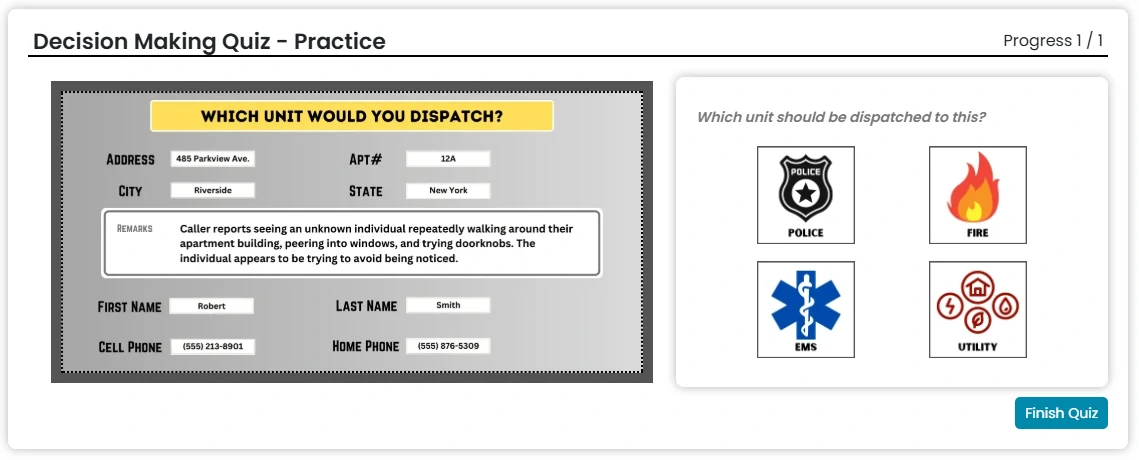 CritiCall Test - Textual Complexity